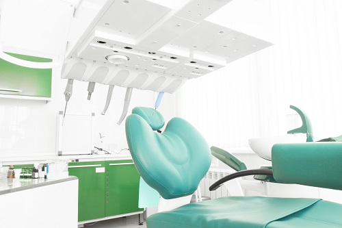 Overview of an eco-dentistry dental office and that represents the 